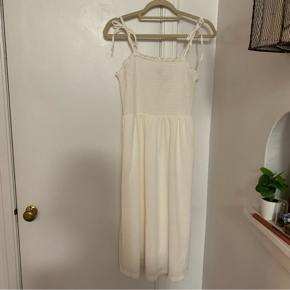H&M Divided Tie-Strap Summer Dress - Cream